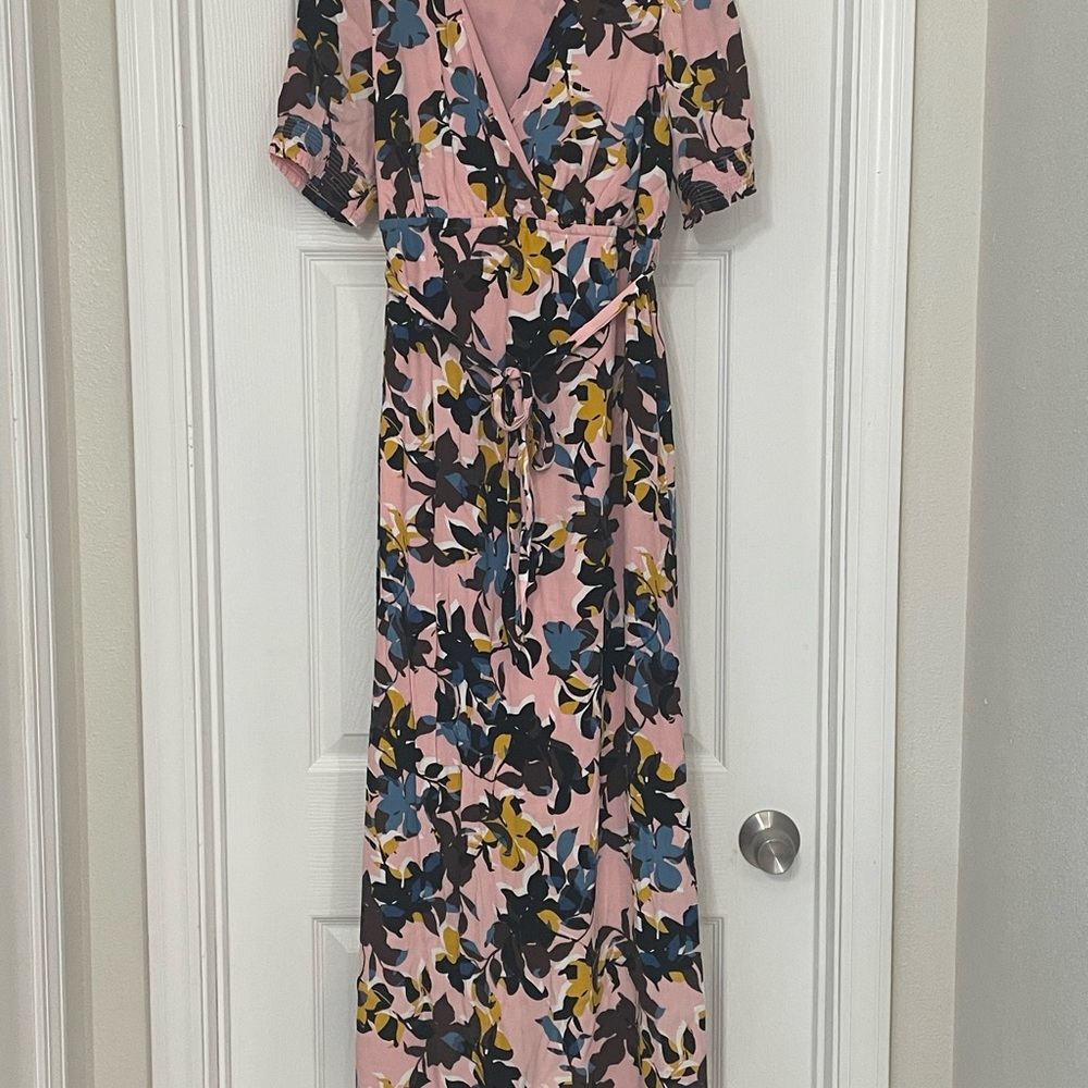Motherhood Maternity Pink Floral Maxi Dress